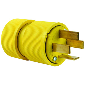 Pass & Seymour Turnlok® Series Corrosion Resistant Locking Connector Boots 20/30 A Female Yellow