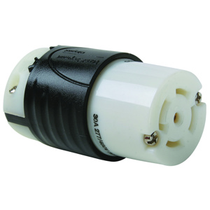 Pass & Seymour Turnlok® Locking Connectors 30 A 277/480 V 4P5W L22-30R Uninsulated Turnlok® Corrosion-resistant