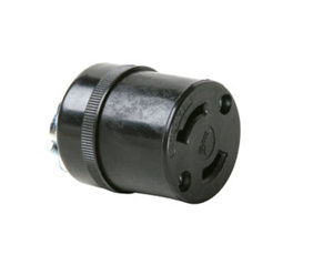 7506 LKGCONN L1-15R 15A 125V 2P2W BLK