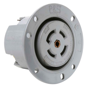 Pass & Seymour Turnlok® Series Locking Flanged Receptacles 30 A 277/480 V 4P5W L22-30R