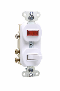 695-W COMB-SW TGL P-L 3WY WHT NON-GNDG