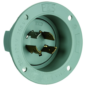 Pass & Seymour Turnlok® Series Locking Flanged Inlets 20 A 125/250 V 3P4W L14-20P