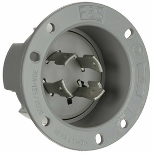 Pass & Seymour Turnlok® Series Locking Flanged Inlets 30 A 125/250 V 3P4W L14-30P