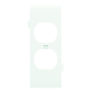 Pass & Seymour Standard Sectional Duplex Wallplates 1 Gang White Nylon Snap-on