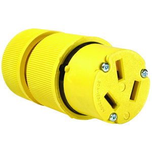 Pass & Seymour 1053 Series Connectors 10-50R 125/250 V Yellow