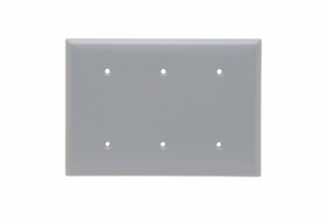 SP34-GRY SMOOTH WALL PLATE 3G B