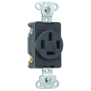 Pass & Seymour 3822 Series Power Outlets 20 A 120 V 4P4W 14-20R Commercial Black