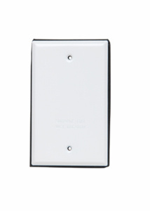 WPB1-W WP COVER 1G BLANK W/ GAS