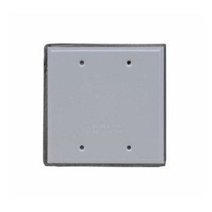 Pass & Seymour WPB2 Series Weatherproof Outlet Box Covers 4-1/2 in x 4-9/16 in Aluminum Gray