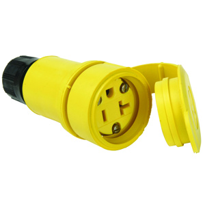 Pass & Seymour Industrial Grade Straight Blade Connectors 20 A 125 V 2P3W 5-20R Watertight