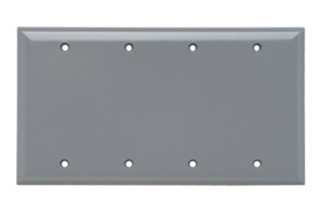 SP43-GRY SMOOTH WALL PLATE 4G B