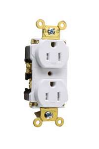TR62-W RCPT DPLX 5-15R 125V 2P3W WHT TR