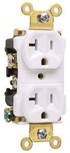 5362-AW DPLXRCPT 5-20R 20A WHT 125V 2P3W