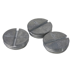 Pass & Seymour Screw-in Knockout Plugs 3/4 in Aluminum Die Cast Gray