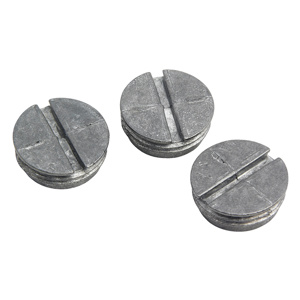 Pass & Seymour Screw-in Knockout Plugs 1/2 in Aluminum Die Cast Gray