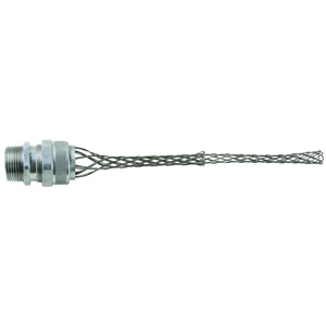 Pass & Seymour Deluxe Series Meshed Strain Relief Cord Connectors 1 in Aluminum 0.625 - 0.750 in