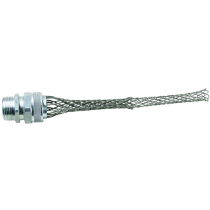 Pass & Seymour Deluxe Series Meshed Strain Relief Cord Connectors Male Connector 1 in 0.875 - 1.000 in Closed Mesh, Multi-weave