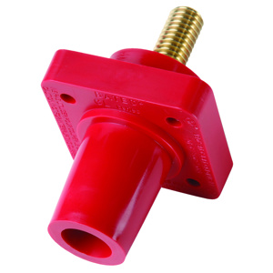 Pass & Seymour PS40-FRS Series Single Pole Panel Mounts 400 A Female 600 V Red 2 - 4/0 AWG Threaded Stud