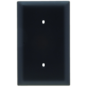 Pass & Seymour Standard Blank Wallplates 1 Gang Black Nylon Strap