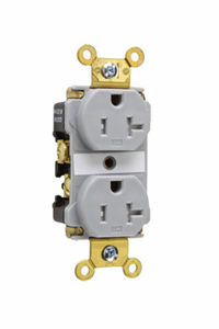 TR63-GRY RCPT DPLX 5-15R 125V 2P3W GR TR