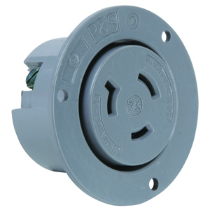 Pass & Seymour Turnlok® Series Locking Flanged Receptacles 20 A 277 V 2P3W L7-20R