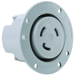 Pass & Seymour Turnlok® Series Locking Flanged Receptacles 30 A 250 V 2P3W L6-30R