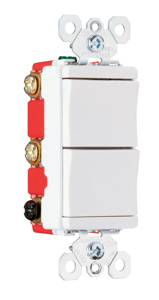 PS811-20W COMB SW DECO 2RCKR SPST 20A