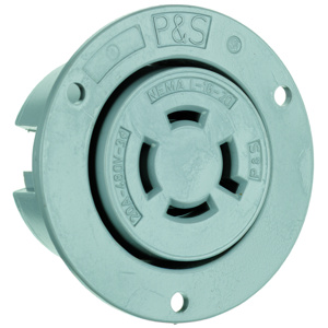 Pass & Seymour Turnlok® Series Locking Flanged Receptacles 20 A 480 V 3P4W L16-20R