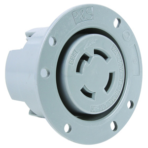 Pass & Seymour Turnlok® Series Locking Flanged Receptacles 30 A 480 V 3P4W L16-30R