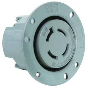 Pass & Seymour Turnlok® Series Locking Flanged Receptacles 30 A 600 V 3P4W L17-30R