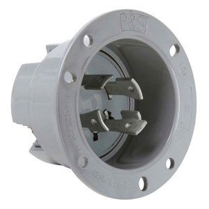 Pass & Seymour Turnlok® Series Locking Flanged Inlets 30 A 600 V 3P4W L17-30P