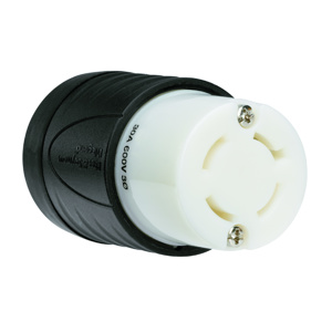 Pass & Seymour Turnlok® Locking Connectors 30 A 600 V 3P4W L17-30R Uninsulated Turnlok® Corrosion-resistant