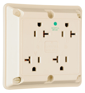 Pass & Seymour Straight Blade Quadruplex Receptacles