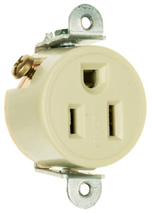 5258-I RECP SGL 15A 125V SHORT