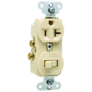 Pass & Seymour 671 Series Combination Devices 20 A 120/125 V Toggle/Receptacle 5-20R