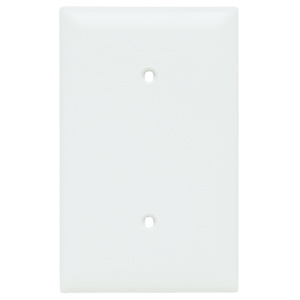 Pass & Seymour Standard Blank Wallplates 1 Gang White Nylon Strap
