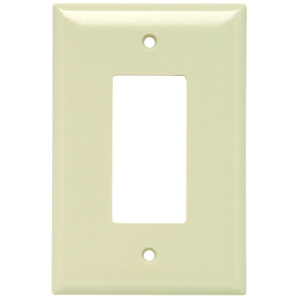 Pass & Seymour Oversized Decorator Wallplates 1 Gang Ivory Plastic Device