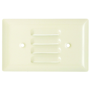 Pass & Seymour Standard Horizontal Louvre Wallplates 1 Gang Light Almond Stainless Steel 302/304 Device