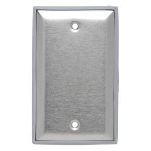 Pass & Seymour Standard Blank Wallplates 1 Gang Metallic Stainless Steel 302 Box