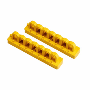 Brady Volt Breaker Mounting Rails Yellow Acrylic, Isoplast® Polymers 4 in
