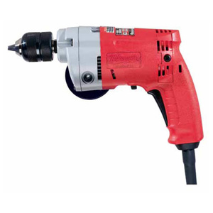 Milwaukee Magnum® Double-insulated Electric Drills 0.375 in Keyless, Single Sleeve 120 VAC