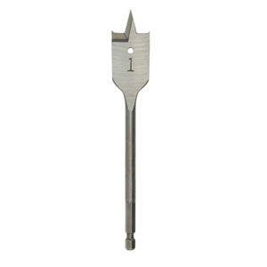 Milwaukee Flat Boring Drill Bits 5/16 x 6 in Heat Treated Carbon Steel Quick-change Hex Shank 1/4 in