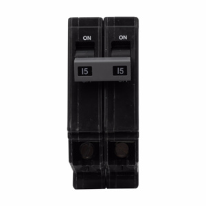 Eaton Cutler-Hammer CHB Series Bolt-on Circuit Breakers 15 A 120/240 VAC 10 kAIC 2 Pole 1 Phase