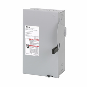 Eaton Cutler-Hammer DG22 Series General Duty Single Phase Non-fused Disconnects 30 A NEMA 1 240 VAC 2P2W