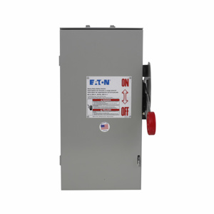 Eaton Cutler-Hammer DH32 Series Heavy Duty Three Phase Fused Disconnects 30 A NEMA 3R 240 VAC, 250 VDC