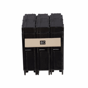 Eaton Cutler-Hammer CH/CHF Series Plug-in Circuit Breakers 80 A 120/240 VAC 10 kAIC 3 Pole 3 Phase