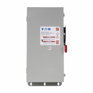 Eaton Cutler-Hammer DH26 Series Heavy Duty Single Phase Fused Disconnects 100 A NEMA 3R/12 600 V