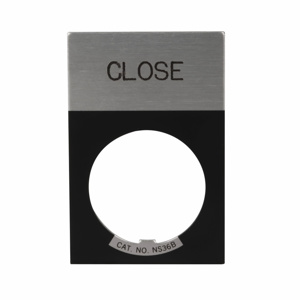 Eaton E22 Push Button Legend Plates