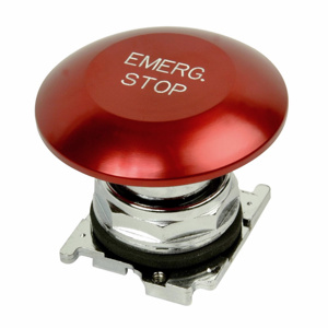 Eaton Cutler-Hammer 10250T Push Button Operators 30.5 mm NEMA Heavy Duty No Illumination Metallic Red