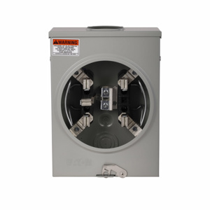 Eaton Cutler-Hammer 200 A Residential Ringless Type Cover 1 Phase Single Meter Sockets 125 A OH/UG